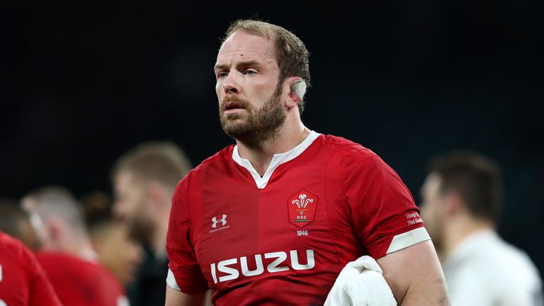 LONDON, ENGLAND - MARCH 07: Alun Wyn Jones of Wales looks dejected following his sides defeat in the 2020 Guinness Six Nations match between England and Wales at Twickenham Stadium on March 07, 2020 in London, England. (Photo by Michael Steele/Getty Images)