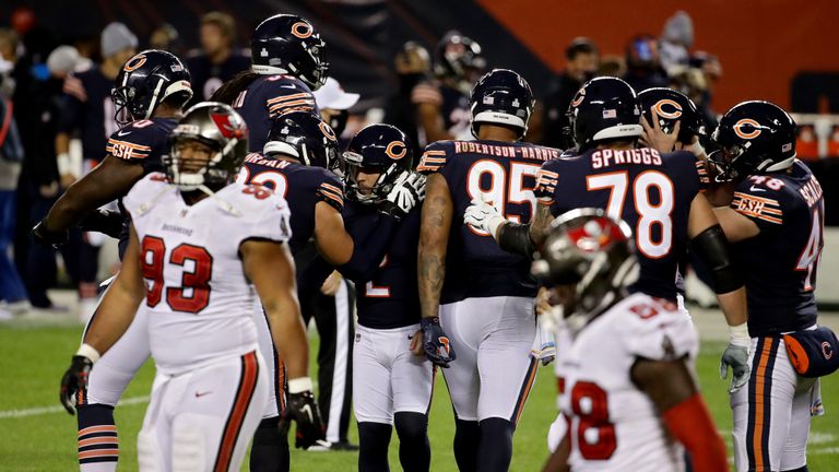 Highlights as the Chicago Bears beat the Tampa Bay Buccaneers 20-19 on Thursday in the NFL at Soldier Field.