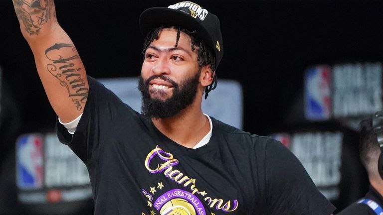 Anthony Davis Los Angeles Lakers Agree Five Year 190m Deal With All Star Nba News Sky Sports