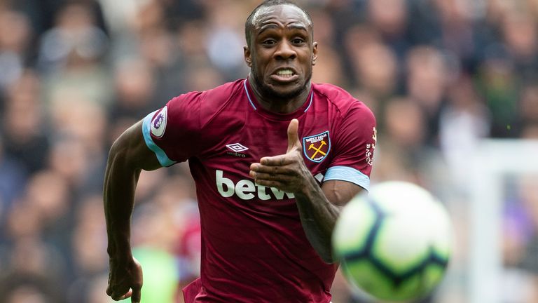 West Ham forward Michail Antonio