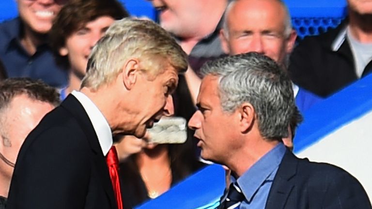 during the Barclays Premier League match between Chelsea and Arsenal at Stamford Bridge on October 4, 2014 in London, England.