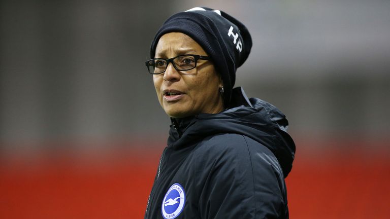Current Brighton boss Hope Powell became the first black and first female coach an England national side in 1998