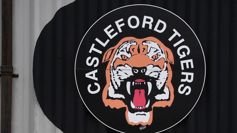 Castleford Tigers general view of  club badge