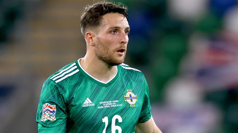 Northern Ireland's Conor Washington during the UEFA Nations League Group 1, League B match at Windsor Park, Belfast.