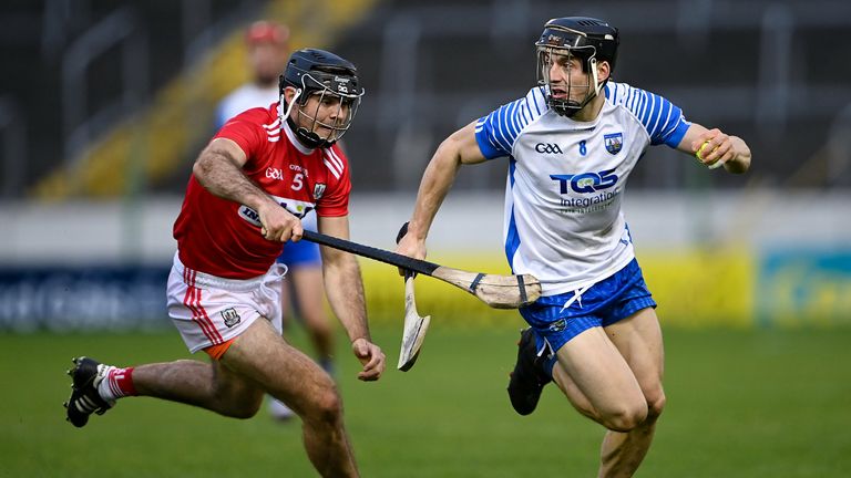 Jamie Barron of Waterford in action against Christopher Joyce of Cork