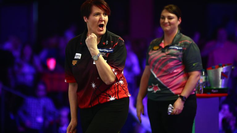 Lisa Ashton and Corrine Hammond met in the 2017 BDO World Championship final, and they met in Barnsley on Friday for a place at the PDC Grand Slam of Darts