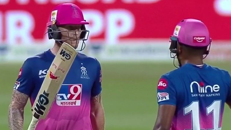 Ben Stokes hit his first half-century of IPL 2020 for Rajasthan Royals against Mumbai Indians