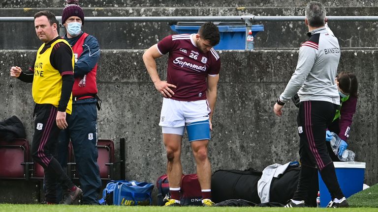 Comer's injury will come as a worry to Padraic Joyce ahead of the championship