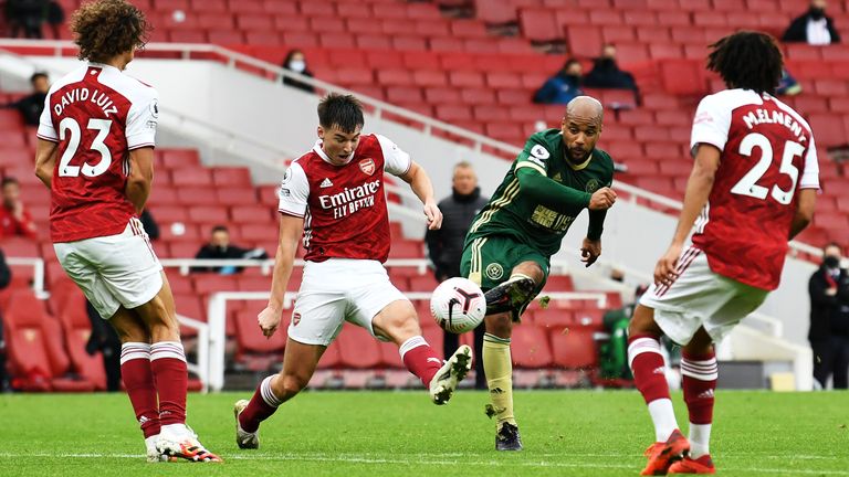 David McGoldrick scores for Sheffield United