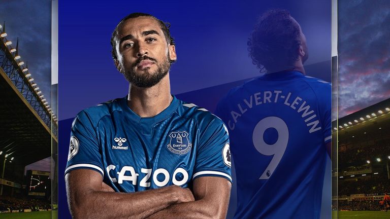 Everton striker Dominic Calvert-Lewin