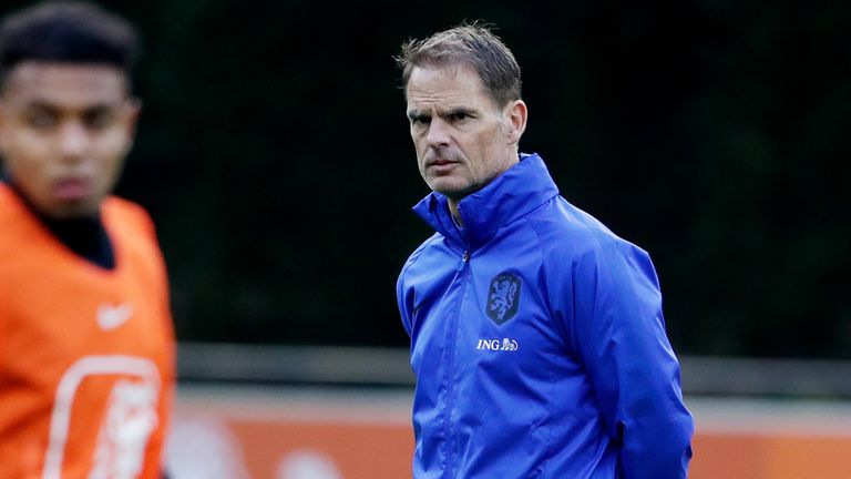 Frank de Boer begins his tenure as Netherlands head coach on Wednesday