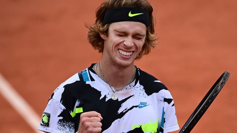 Andrey Rublev has now reached the quarter-finals at the last two Grand Slams
