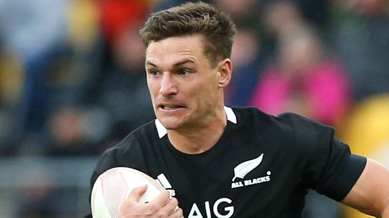All Blacks winger George Bridge during the Bledisloe Cup match between the New Zealand and Australia in Wellington