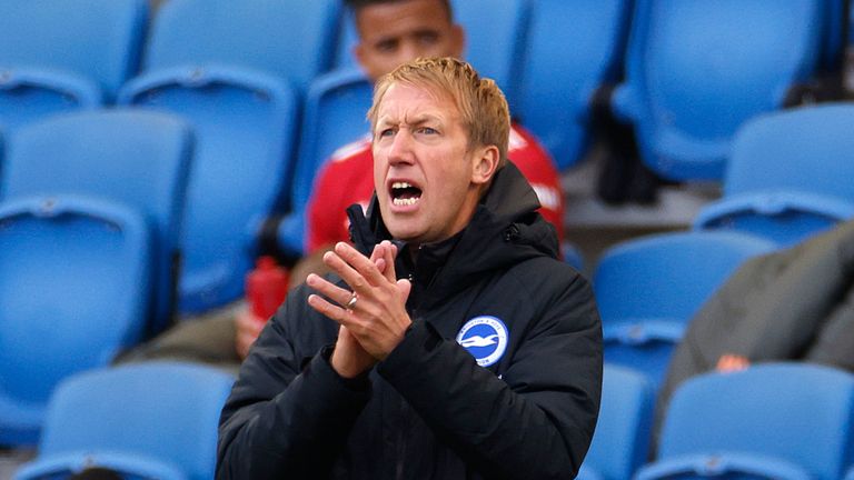 Graham Potter says he will miss the "wonderful atmosphere" of a game at Selhurst Park