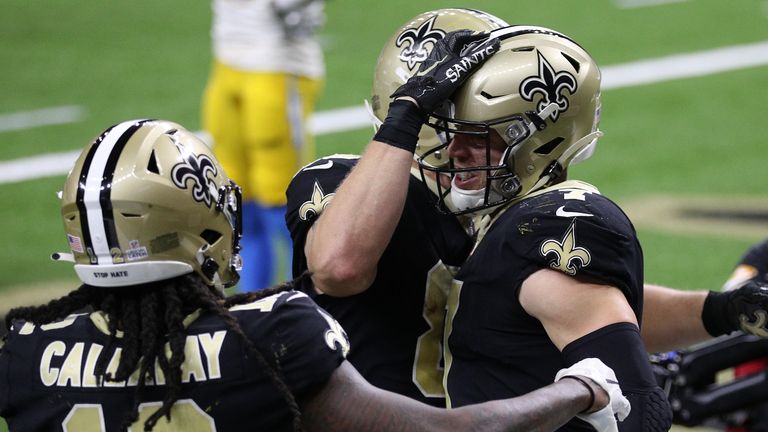 Taysom Hill rushes for 9 yards to send the game into overtime for the New Orleans Saints against the LA Chargers.
