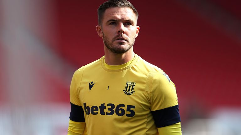 Jack Butland was yet to make an appearance for Stoke this season