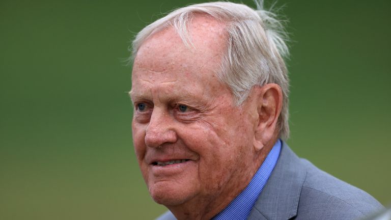Jack Nicklaus looks on after the final round of The Memorial Tournament on July 19, 2020 at Muirfield Village Golf Club in Dublin, Ohio