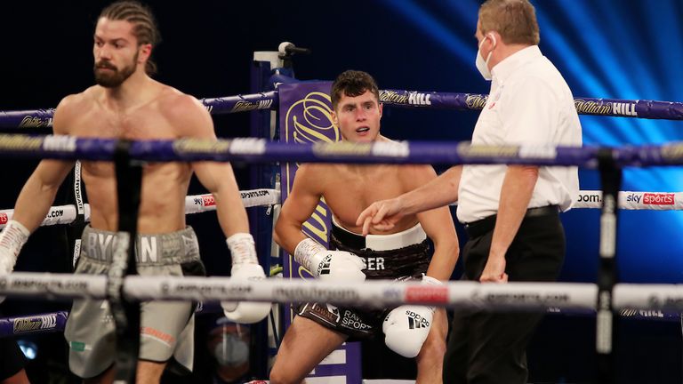 Joe Laws floored by Rylan Charlton