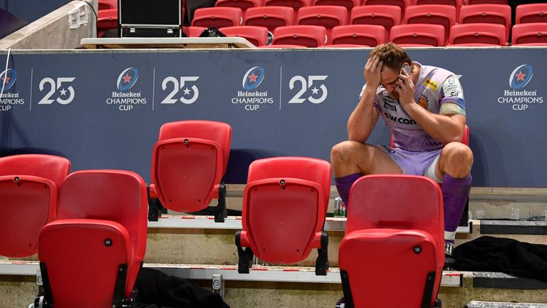 With no crowds allowed, players like Jonny Hill  had to do with phone calls to share the news of winning the Champions Cup