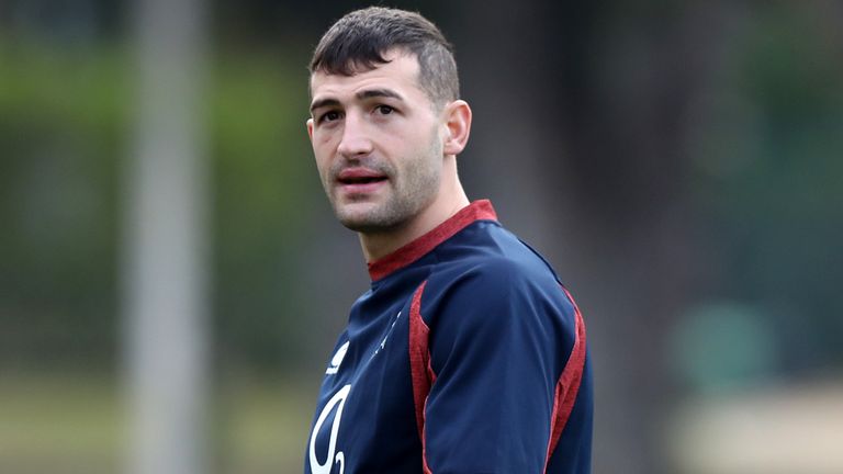 Jonny May at England training