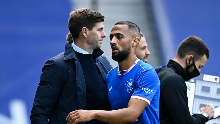 Rangers boss Steven Gerrard won’t rush Kemar Roofe back 