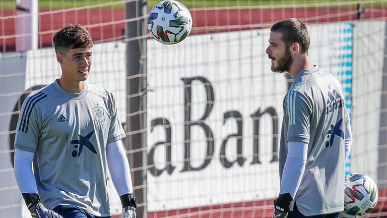 Kepa is competing with David De Gea to be Spain's number one goalkeeper