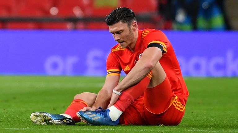 An injury to Wales forward Kieffer Moore saw him taken off before half-time, with his absence a potential blow after scoring three goals in his first eight international caps