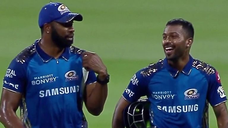 Kieron Pollard and Hardik Pandya wreaked havoc at the end of Mumbai's innings