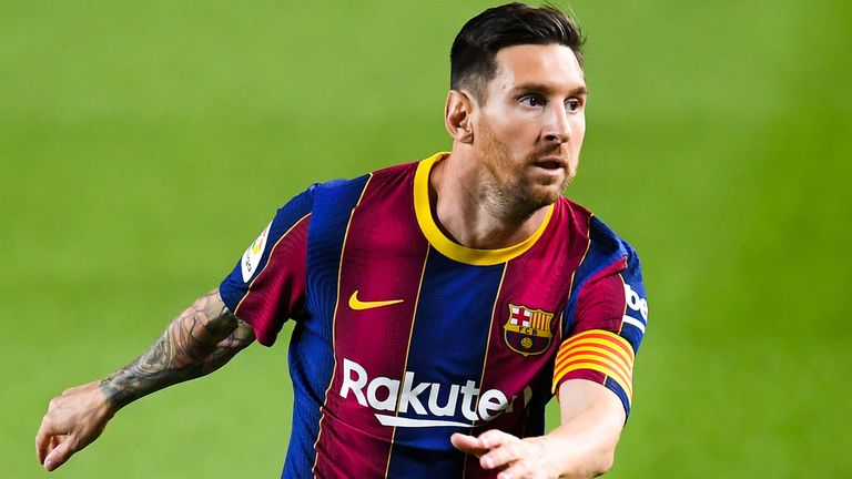 Lionel Messi's contract at Barcelona expires in the summer of 2021