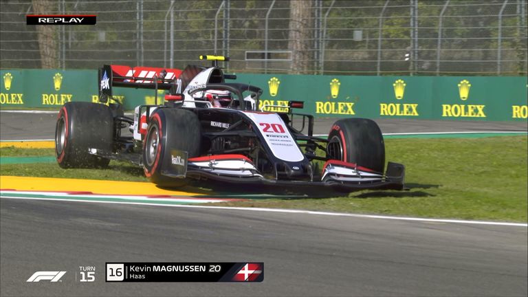Kevin Magnussen turn 15 in Imola