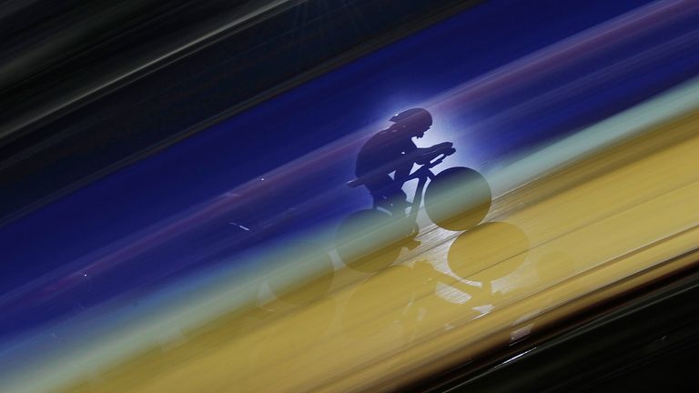 MANCHESTER, ENGLAND - FEBRUARY 20: Team pursuit qualifying on day three of the track cycling World Cup Classics meeting at Manchester Velodrome on February 20th 2011 in Manchester. (Photo by Tom Jenkins/Getty Images)
