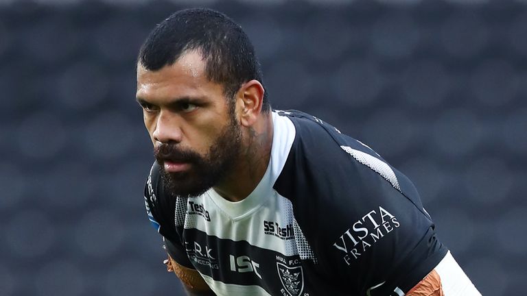 Picture by Ash Allen/SWpix.com - 18/10/2020 - Rugby League - Betfred Super League - Hull FC v Castleford Tigers - KCOM Stadium, Kingston upon Hull, England - Manu Ma...u of Hull FC.