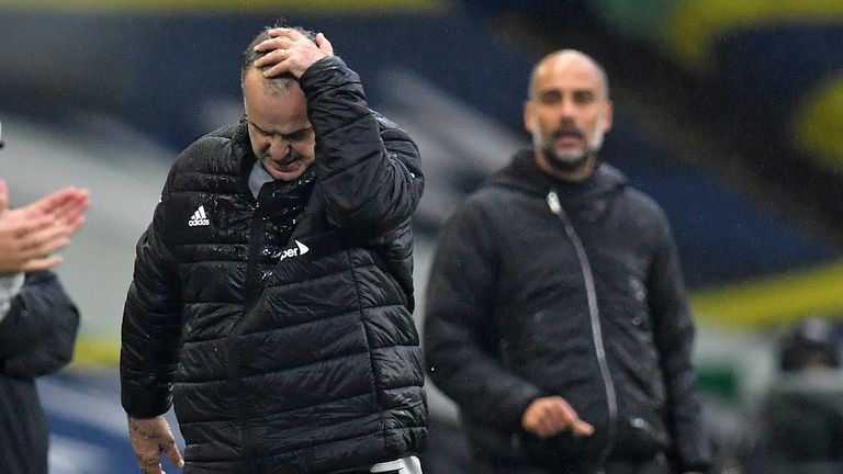 Marcelo Bielsa and Pep Guardiola were only meeting for the fourth time
