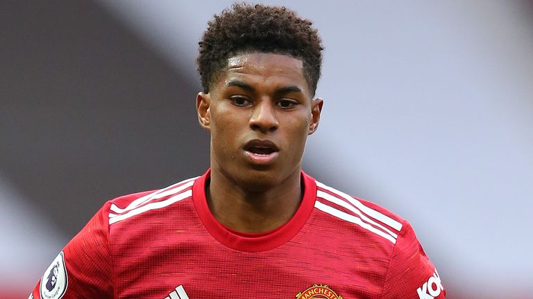 Manchester United forward Marcus Rashford