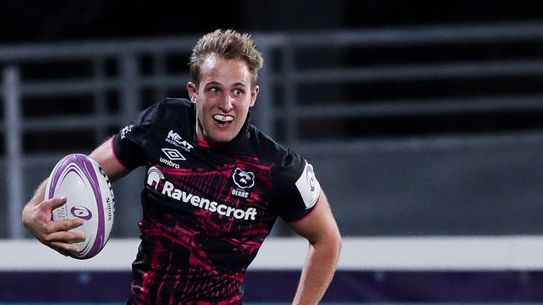 Max Malins scored Bristol's second try in their Challenge Cup final win over Toulon