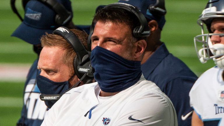 Tennessee Titans head coach Mike Vrabel 