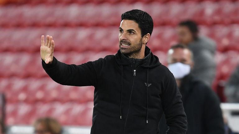 Arsenal boss Mikel Arteta