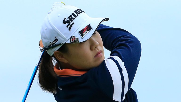 Japan's Nasa Hataoka is tied for the lead with America's Marina Alex after day one of the LPGA Drive On Championship