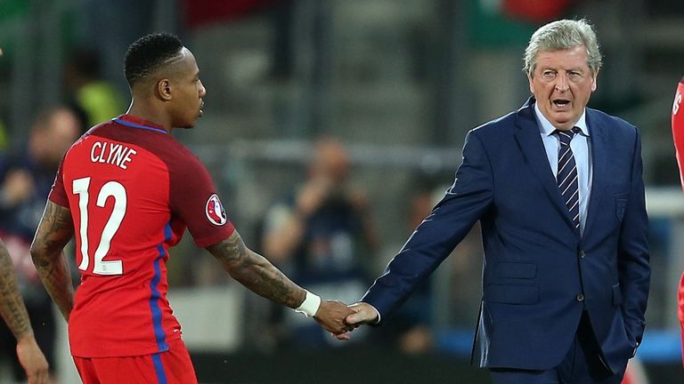 Nathaniel Clyne and Roy Hodgson