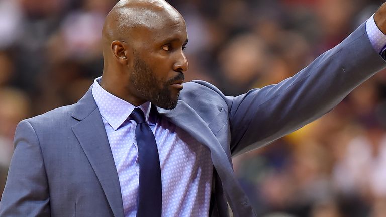 Head coach Lloyd Pierce of the Atlanta Hawks reacts after a play against the Washington Wizards during the first half at Capital One Arena on January 2, 2019 in Washington,