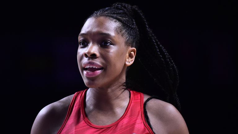 Eboni Usoro-Brown won netball gold with England on the Gold Coast in 2018