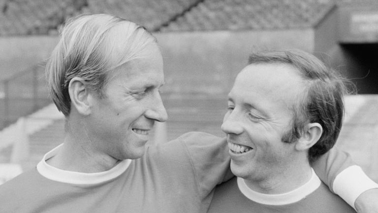 Nobby Stiles and Bobby Chalrton