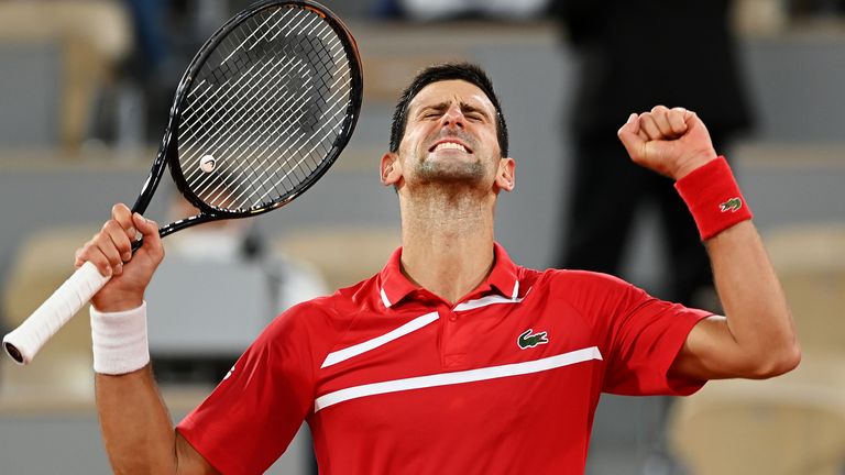 Novak Djokovic is yet to lose a set at Roland Garros this year