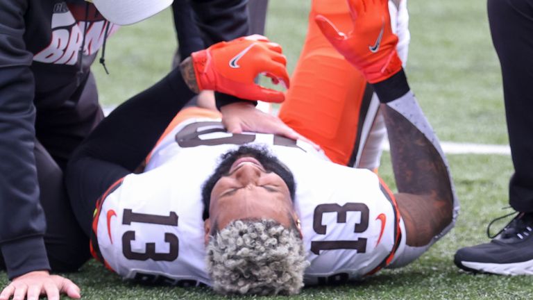 Odell Beckham Jr: Cleveland Browns fear wideout has suffered major knee  injury against Cincinnati Bengals, NFL News