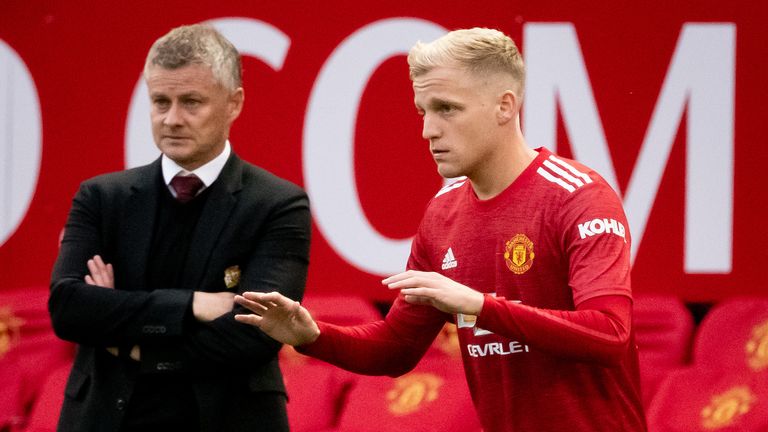 Ole Gunnar Solskjaer and Donny van de Beek