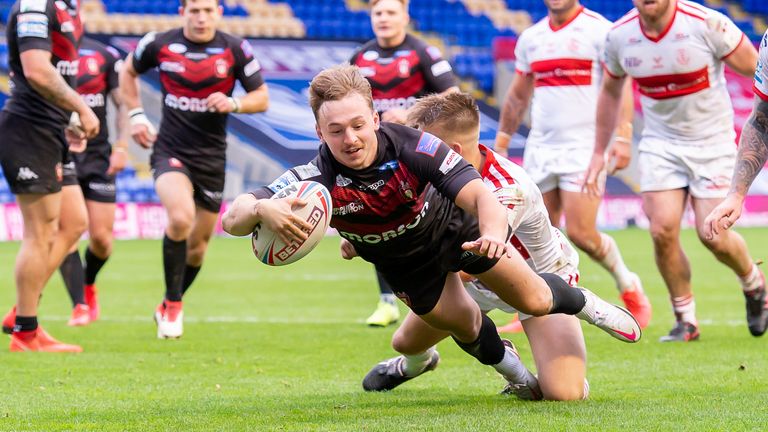 Oliver Ashall-Bolt was among the try-scorers for Salford