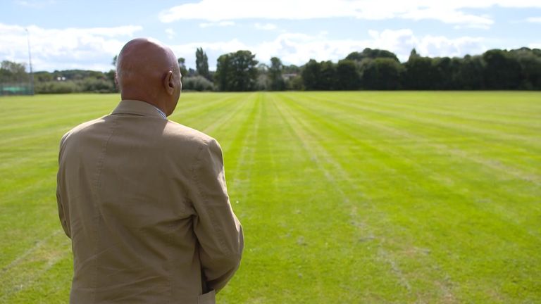 Irons looks over some of the playing fields at Fernwood School