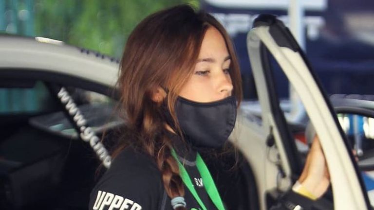 Laura Salvo was co-driving for Miguel Socias as part of the Peugeot Rally Cup Iberica