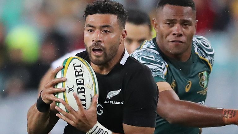 Richie Mo’unga in action for the All Blacks