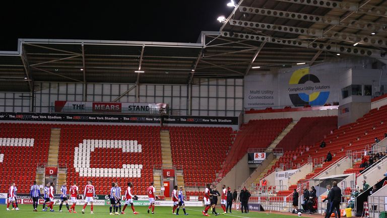 Rotherham's match with Sheffield Wednesday was delayed by a drone overhead